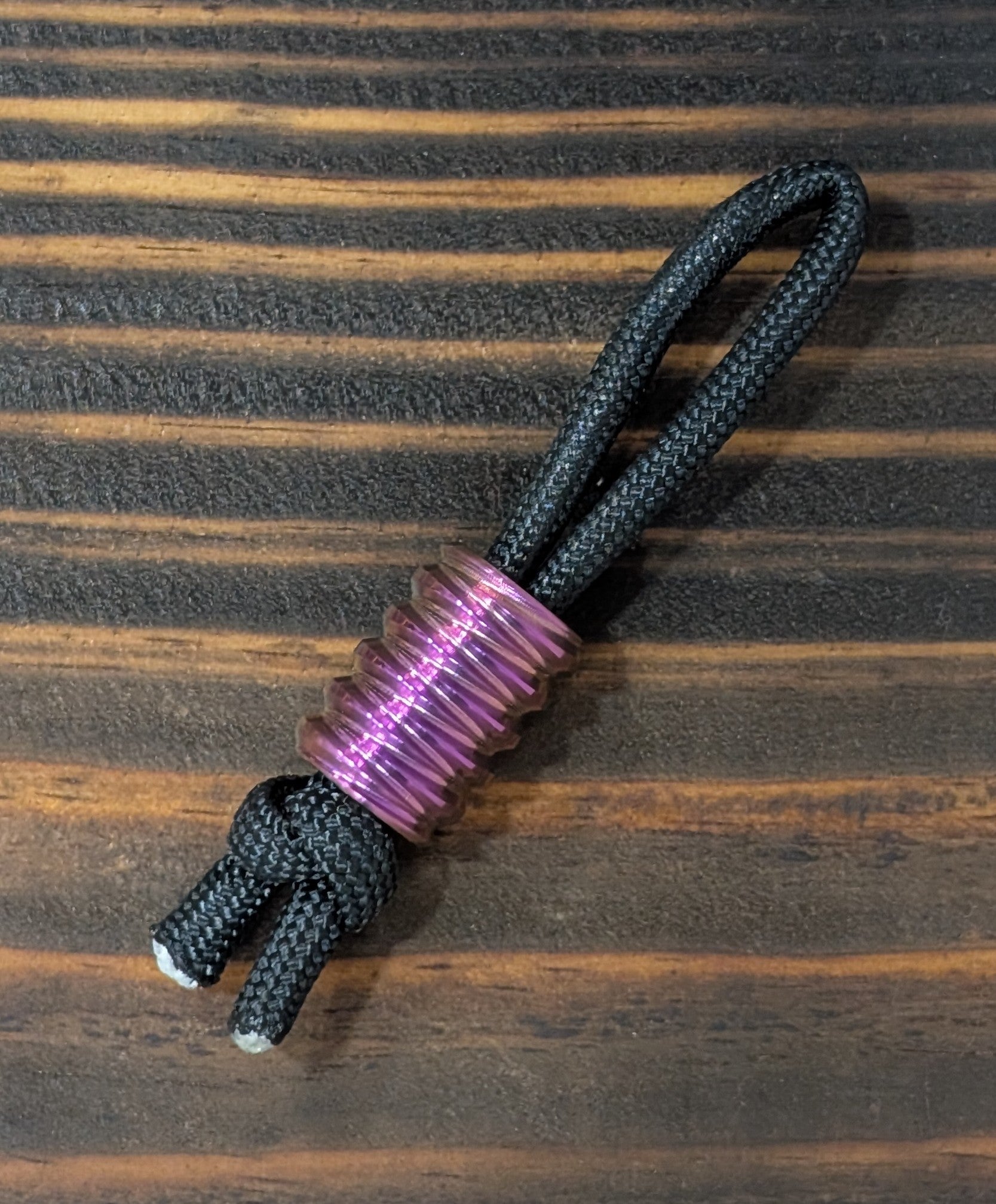 Cross-Thread Titanium Paracord Bead
