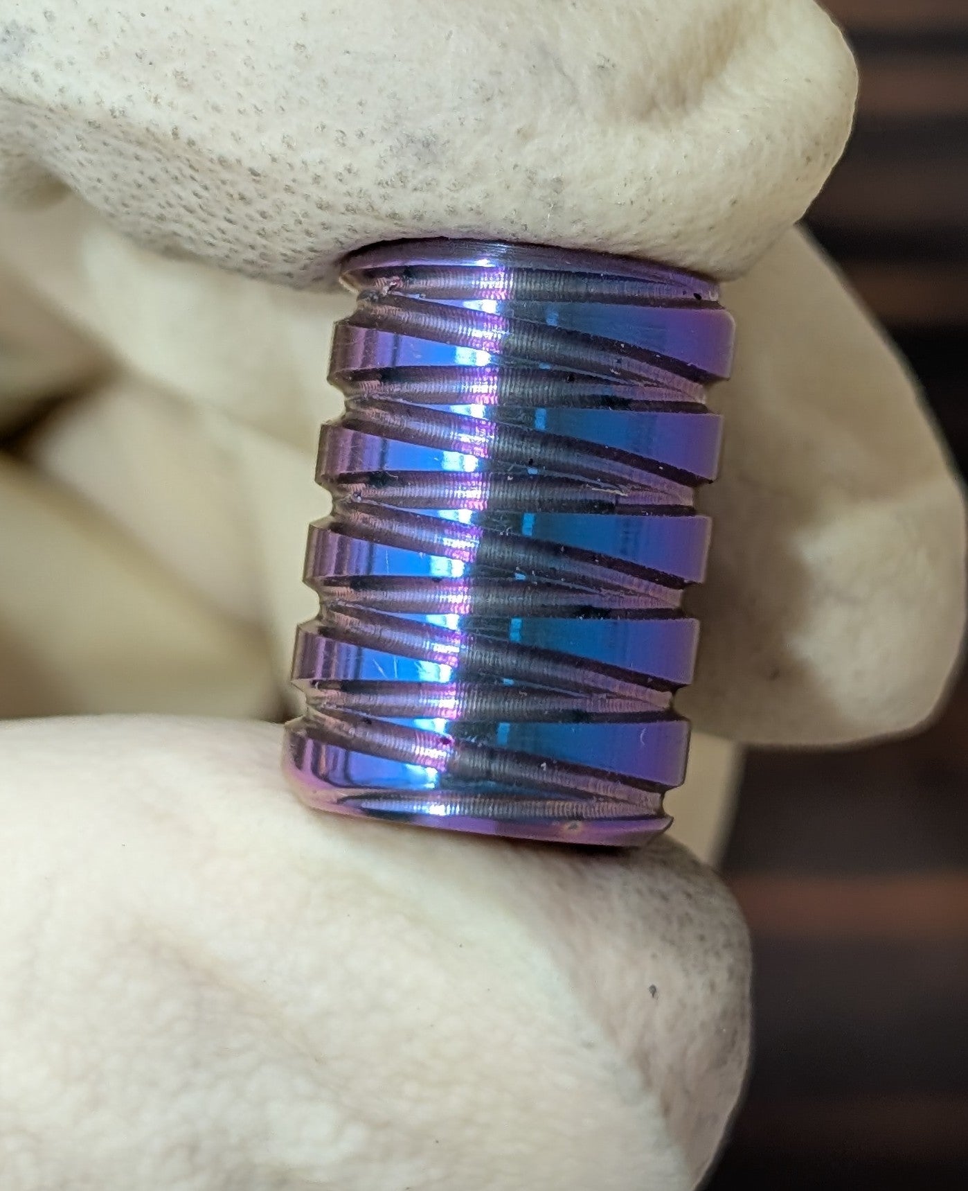 Cross-Thread Titanium Paracord Bead