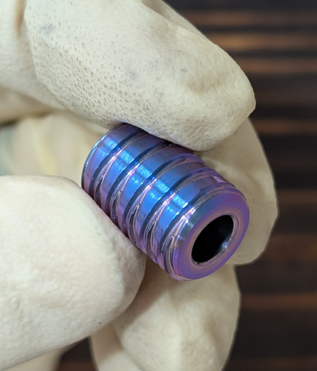 Cross-Thread Titanium Paracord Bead