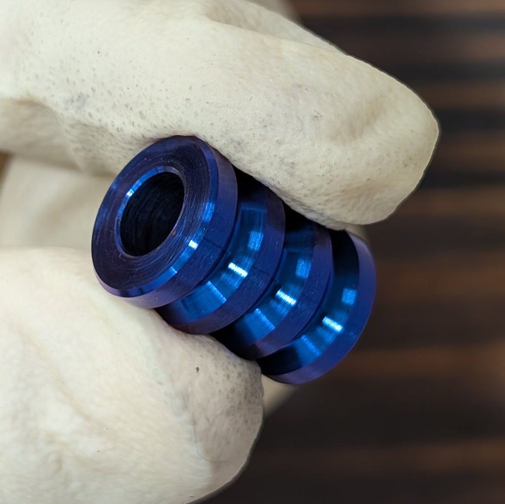 Grooved Titanium Paracord Bead