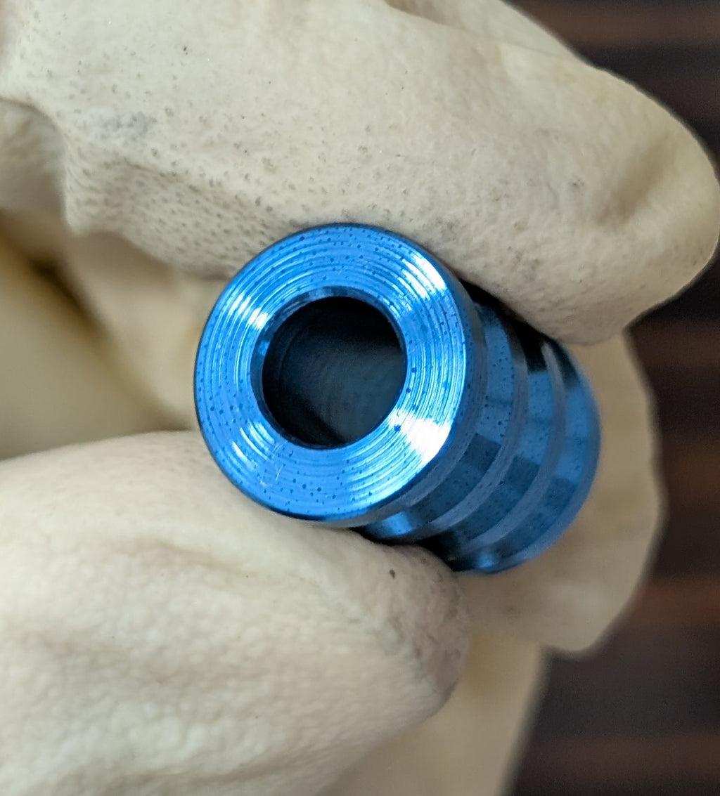 Grooved Titanium Paracord Bead