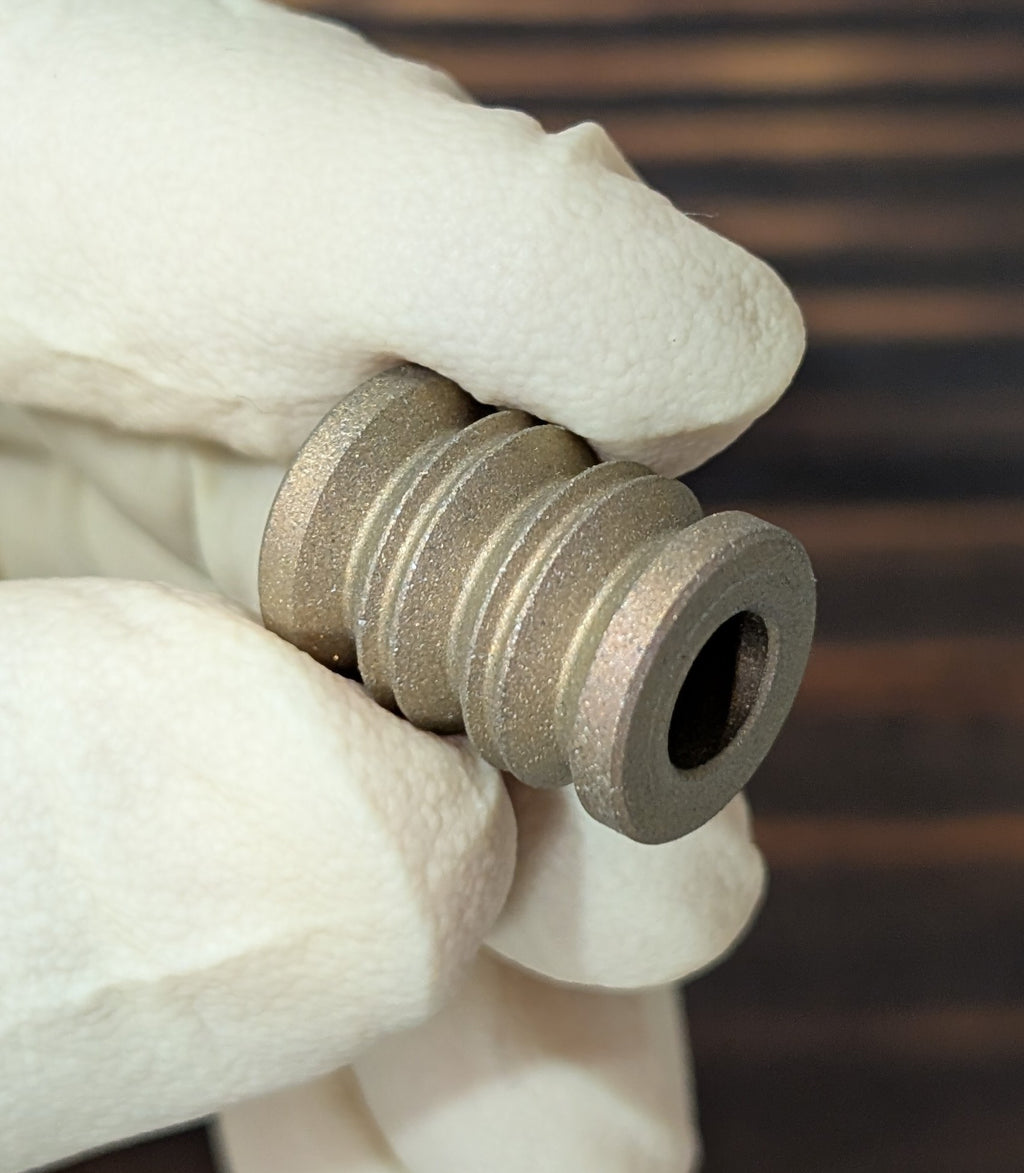 Grooved Titanium Paracord Bead