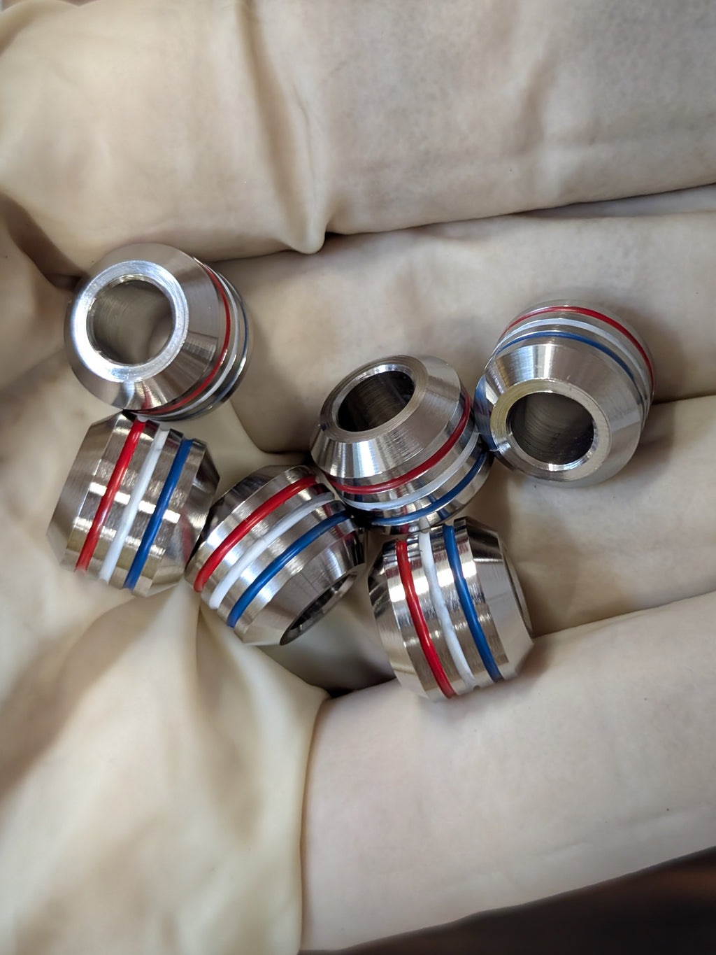 RED, WHITE, AND BLUE 250th ANNIVERSARY AXIS Bead CERAKOTE