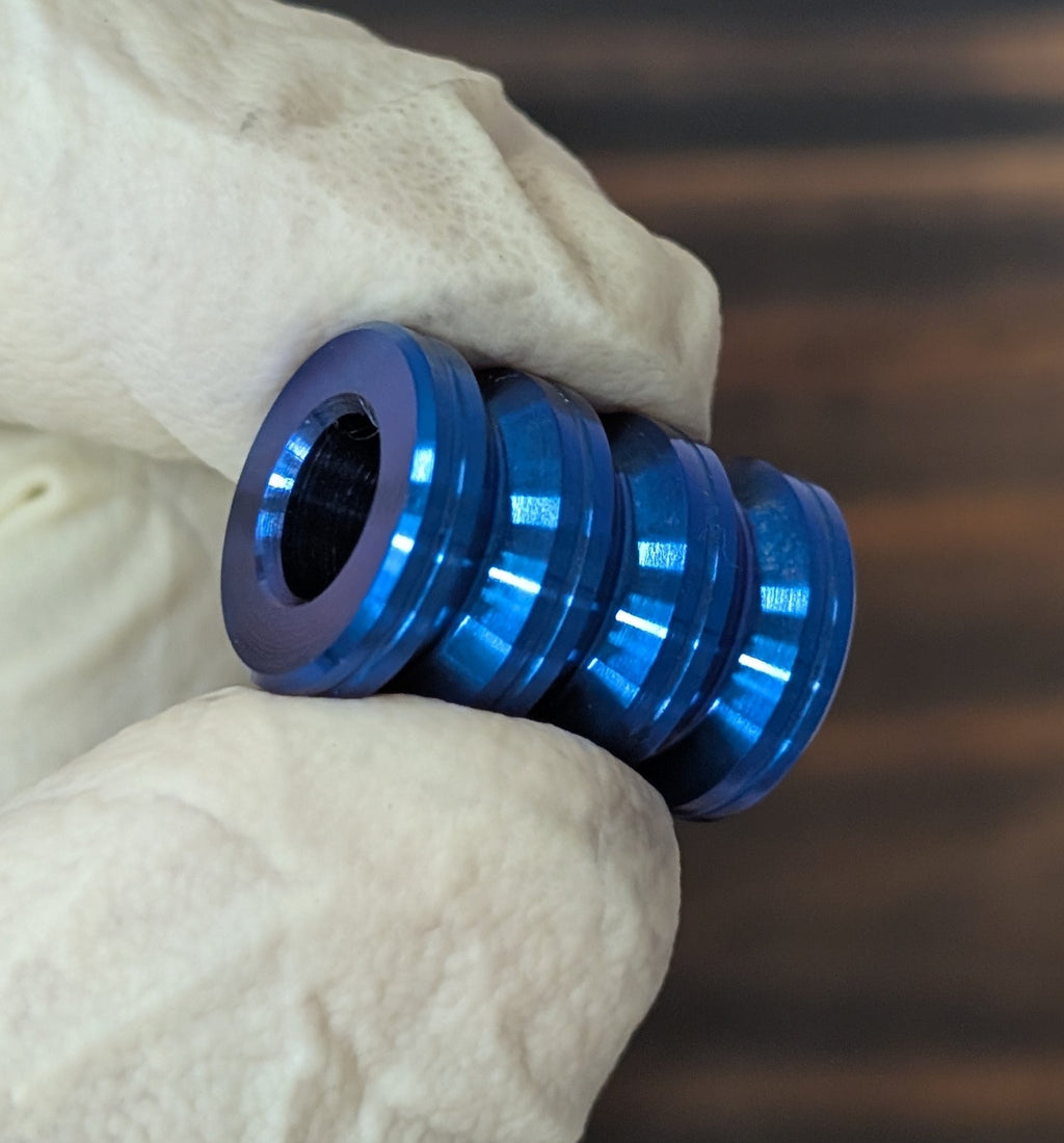 Grooved Titanium Paracord Bead